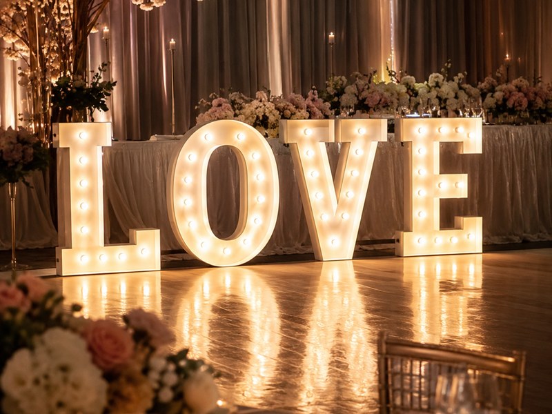 Letras luminosas LOVE